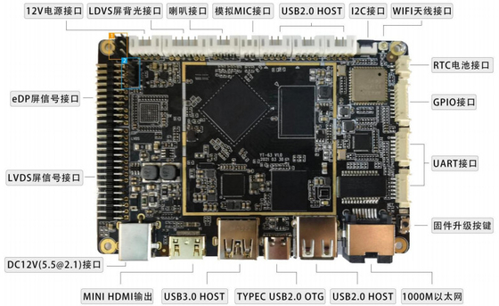 YT-64 RK3566 PCBA Main Board Smart Face Recognition Access Control Board