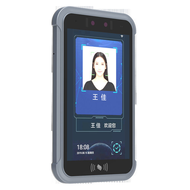 Pedesta 8" Biometric 3D Face Detection Attendance Device With Human Body Temperature Sensor