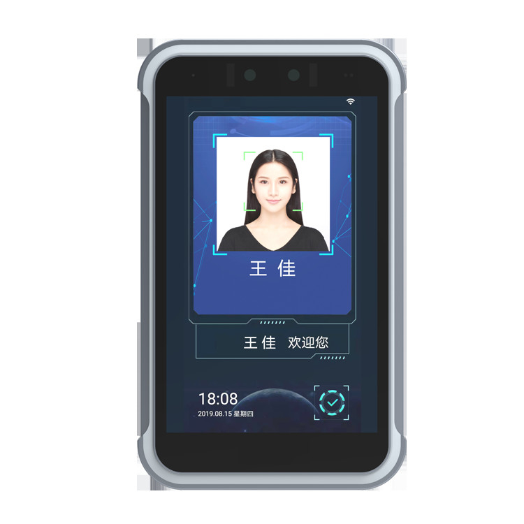 Pedesta 8" Biometric 3D Face Detection Attendance Device With Human Body Temperature Sensor