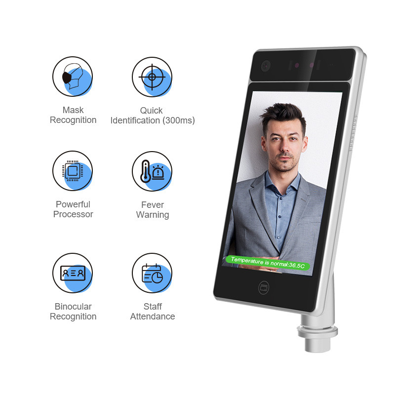 WIFI 2GRAM Biometric Face Recognition System Time Attendance 0.3m - 1.5m