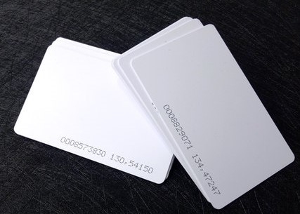 Blank White Rfid Access Control IC Card Reader Low Frequency 13.56KHz