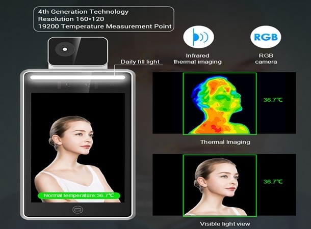 Yecon Face Recognition Terminal Infrared Thermal Body Temperature Screening System