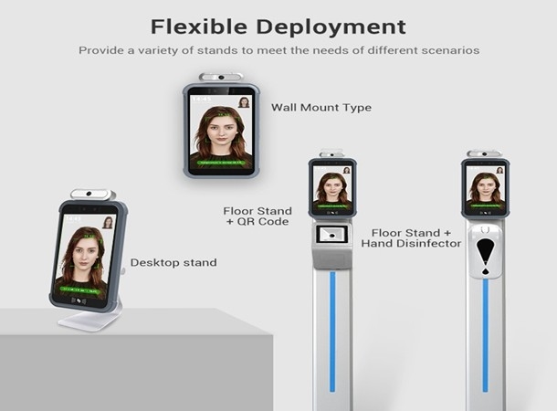 SDK Support Face Recognition Devices 5" 8" 10" Time Attendance And Access Control System