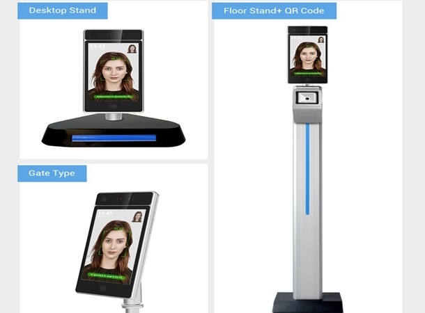 1.5m Biometric Attendance System Face Recognition Door Access System 10 Inch