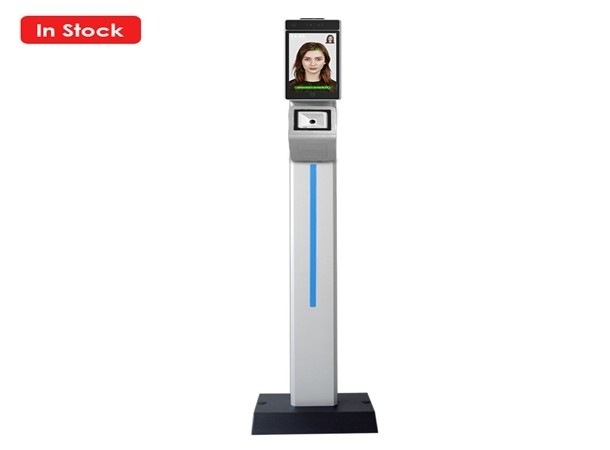 0.5-1.5m Facial Recognition Temperature Kiosk , 10.1" ccess Control And Attendance System