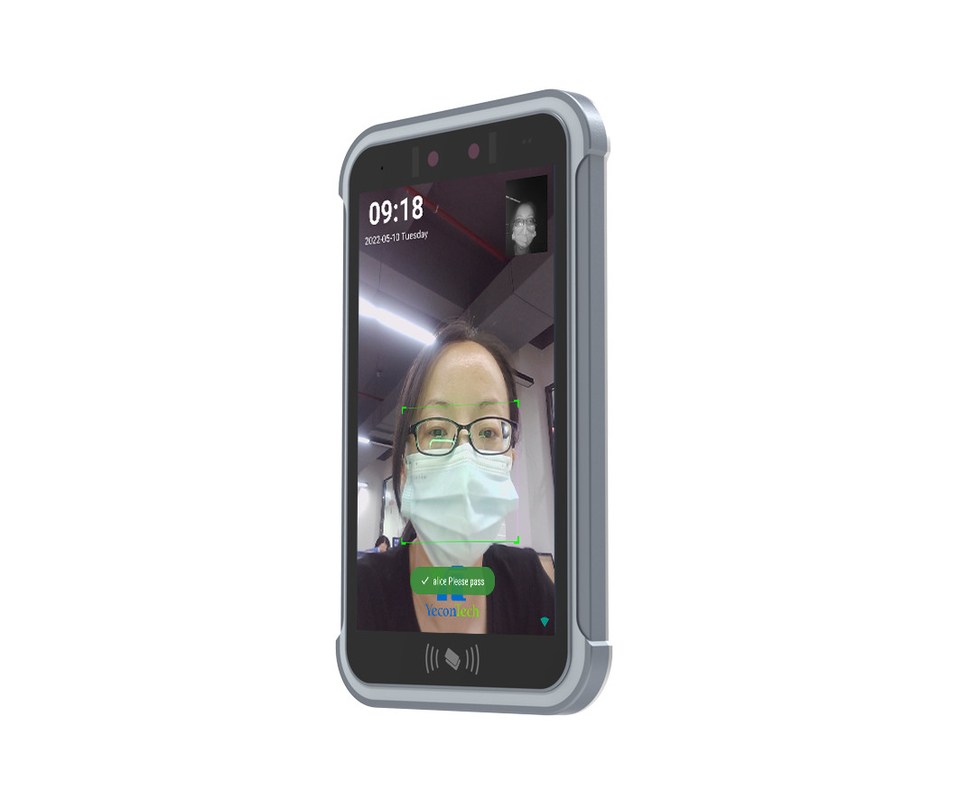 QR Code RFID / HID Face Recognition Biometric Access Control 8 Inch